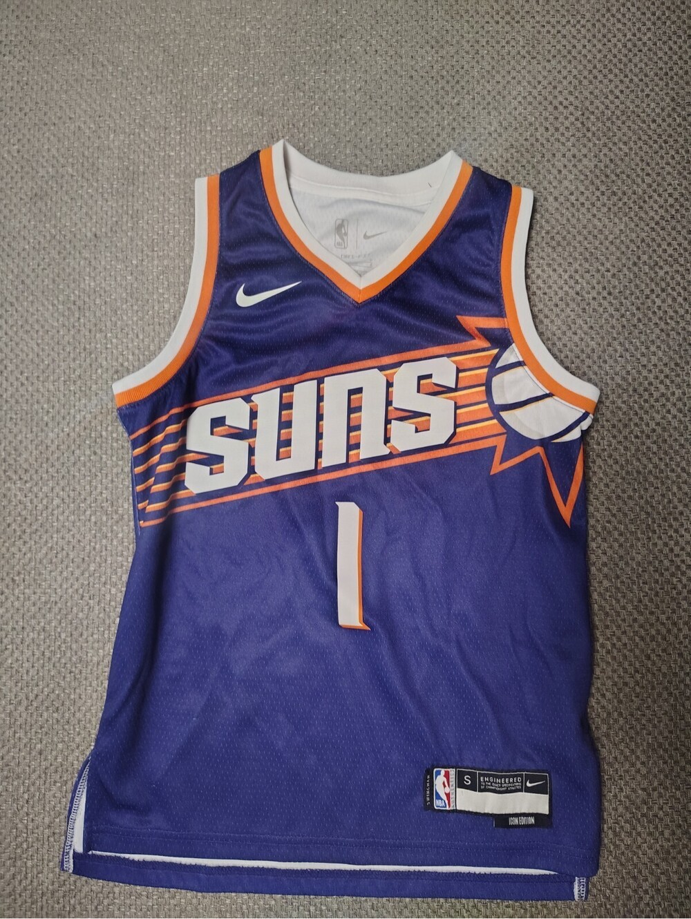 Devin Booker Phoenix Suns Nike Icon Edition Swingman Jersey Youth Kids Size S 8